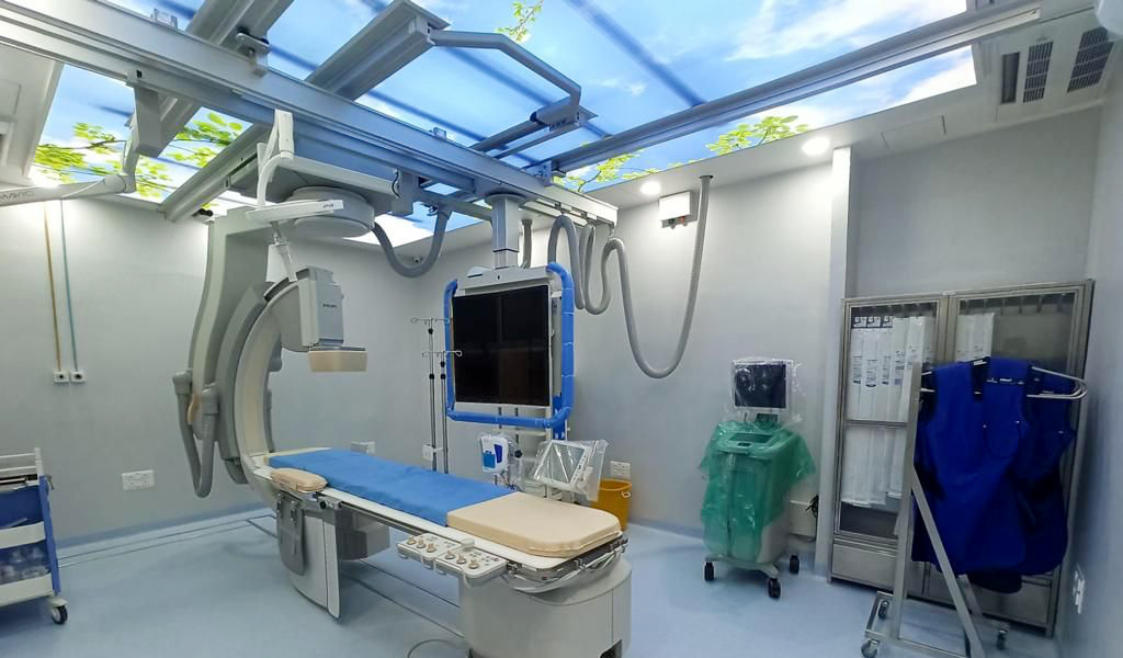 Symbiosis Speciality Hospital - Cath Lab with Stretch Ceiling