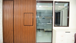 Speciaty Dental Clinic Thane - Wall Panelling and Flush Toilet Door
